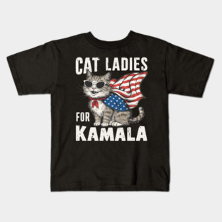 Cat ladies for kamala Kids T-Shirt