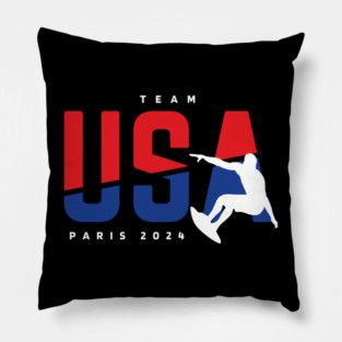 USA Surfing Paris Summer Olympics Pillow