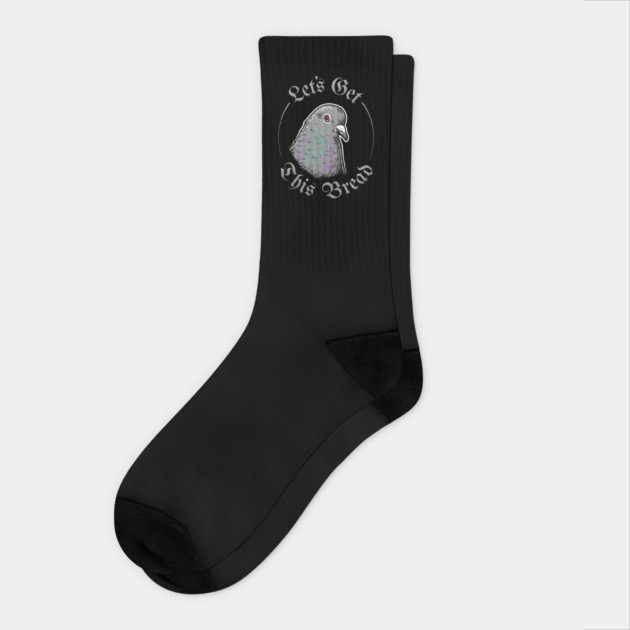 Pigeon Let's Get This Bread Socks by dumbshirts