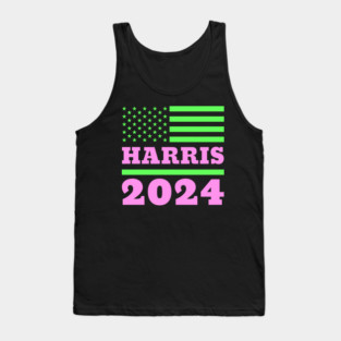 Kamala Harris for President 2024 - Vibrant AKA Colors Tank Top