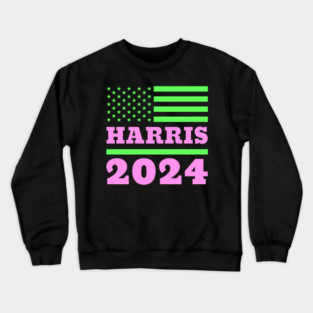 Kamala Harris for President 2024 - Vibrant AKA Colors Crewneck Sweatshirt
