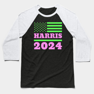 Kamala Harris for President 2024 - Vibrant AKA Colors Baseball T-Shirt