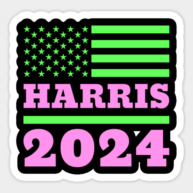 Kamala Harris for President 2024 - Vibrant AKA Colors Magnet by UrbanLifeApparel