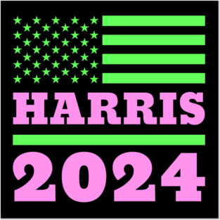 Kamala Harris for President 2024 - Vibrant AKA Colors Posters and Art