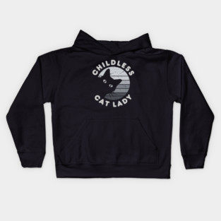 Childless-cat-lady Kids Hoodie