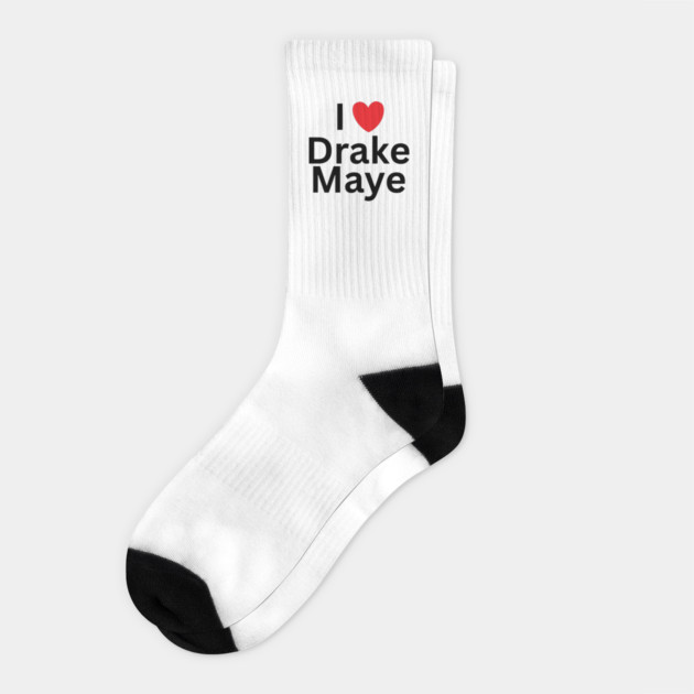 I-Love-Drake-Maye Socks by BlackMeme94