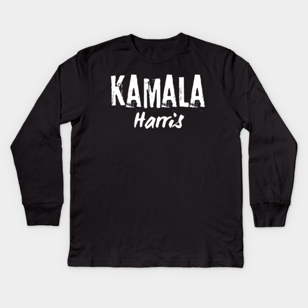 Kamala-2024 Kids Long Sleeve T-Shirt by BlackMeme94