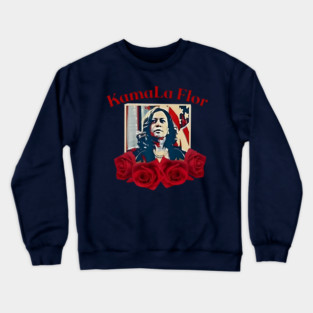 Kamala Flor Madam President Crewneck Sweatshirt