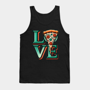 Love Pizza, Funny Pizza Lover Tank Top