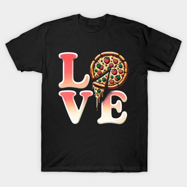 Love Pizza, Funny Pizza Lover T-Shirt by logiamerch
