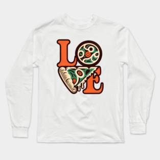 Love Pizza, Funny Pizza Lover Long Sleeve T-Shirt