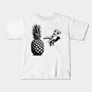 Love Pineapple on Pizza, Funny Pizza Lover Kids T-Shirt