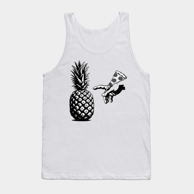Love Pineapple on Pizza, Funny Pizza Lover Tank Top by logiamerch