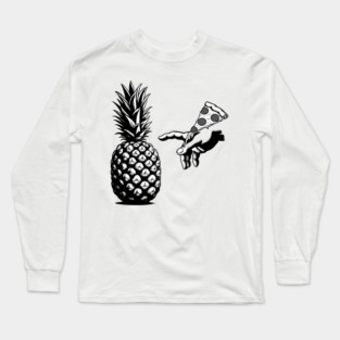 Love Pineapple on Pizza, Funny Pizza Lover Long Sleeve T-Shirt