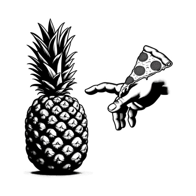 Love Pineapple on Pizza, Funny Pizza Lover by logiamerch