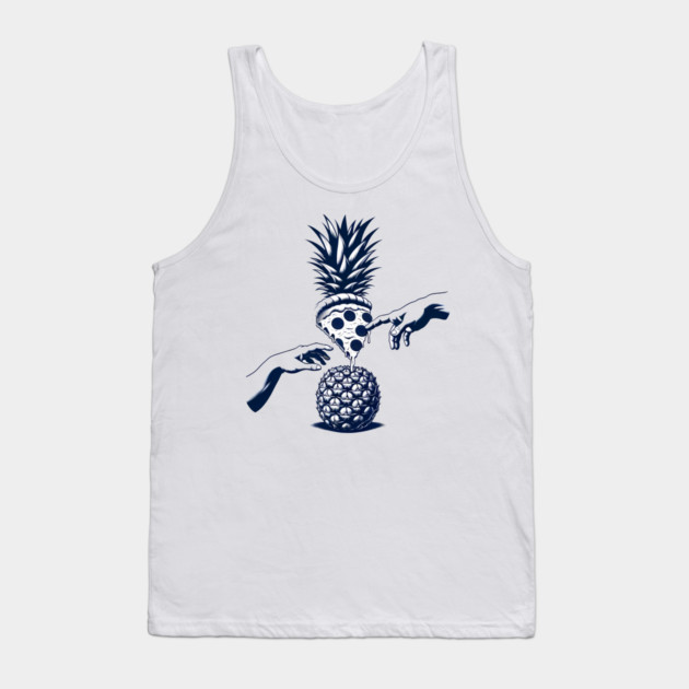 Love Pineapple on Pizza, Funny Pizza Lover Tank Top by logiamerch