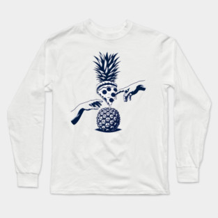 Love Pineapple on Pizza, Funny Pizza Lover Long Sleeve T-Shirt