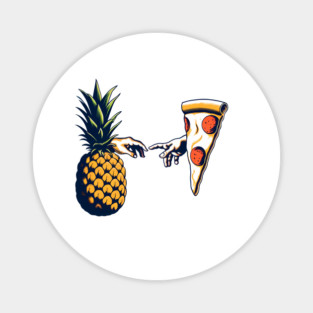Love Pineapple on Pizza, Funny Pizza Lover Magnet