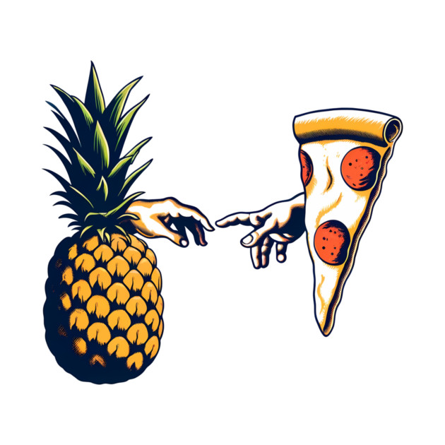 Love Pineapple on Pizza, Funny Pizza Lover by logiamerch