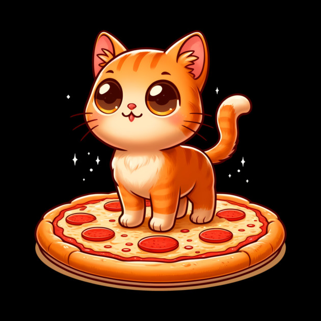 Cute kawaii with Pizza, Funny Pizza lover by logiamerch