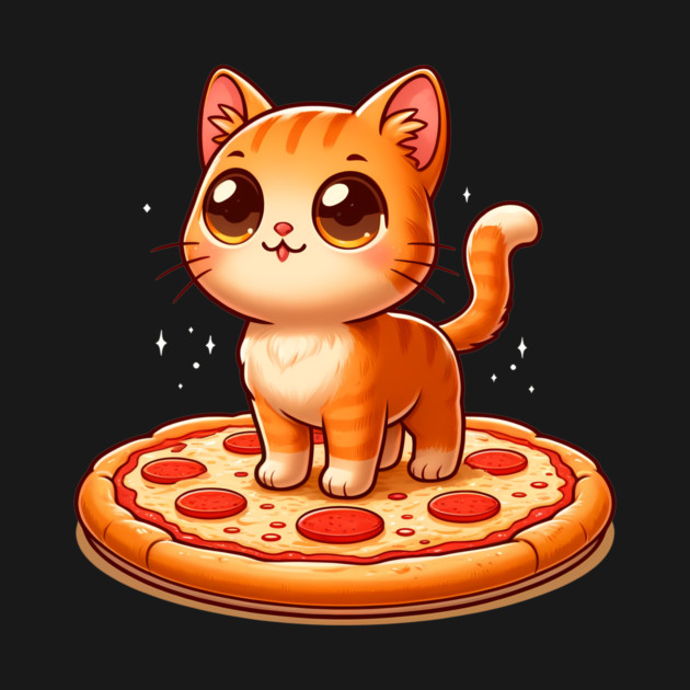 Cute kawaii with Pizza, Funny Pizza lover by logiamerch