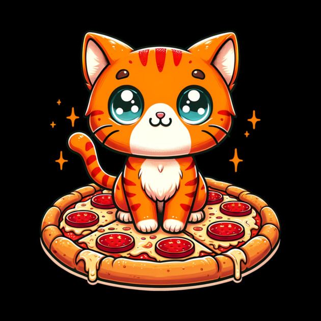 Cute kawaii with Pizza, Funny Pizza lover by logiamerch