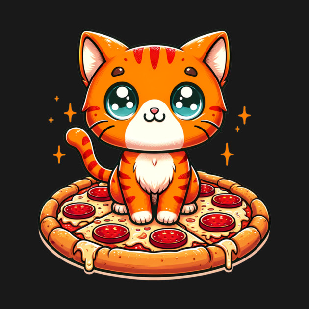 Cute kawaii with Pizza, Funny Pizza lover by logiamerch