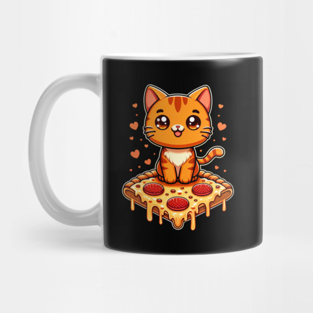 Cute kawaii with Pizza, Funny Pizza lover by logiamerch