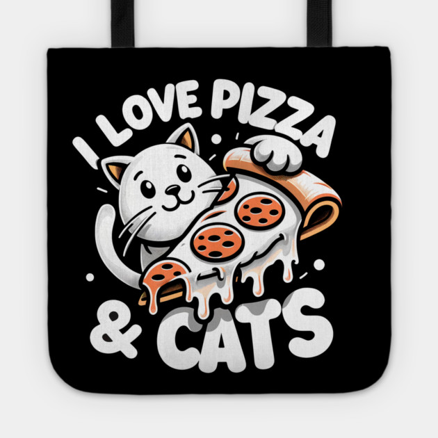 Cute kawaii with Pizza, Funny Pizza lover Tote by logiamerch