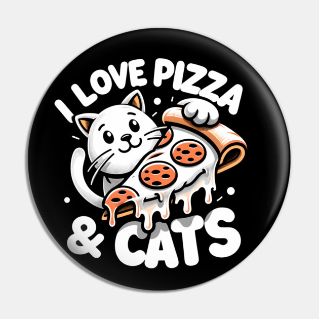 Cute kawaii with Pizza, Funny Pizza lover Pin by logiamerch
