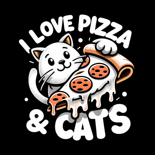Cute kawaii with Pizza, Funny Pizza lover by logiamerch