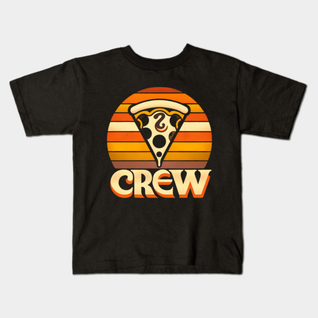 Funny Pizza Crew, Pizza Lover Kids T-Shirt by logiamerch