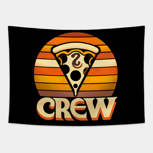 Funny Pizza Crew, Pizza Lover Tapestry by logiamerch