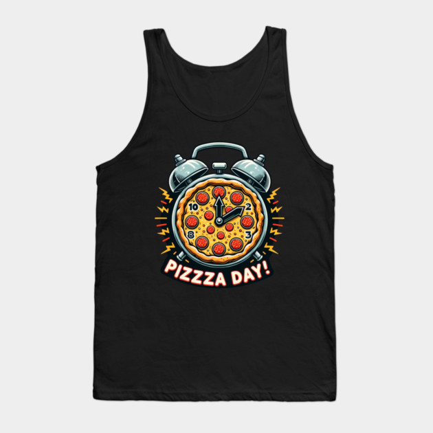 Funny Pizza Day, Pizza Lover Tank Top by logiamerch
