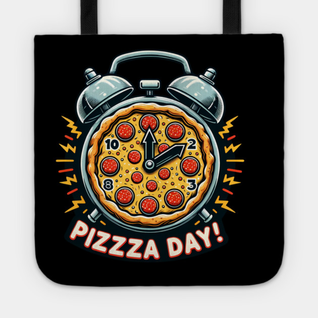 Funny Pizza Day, Pizza Lover Tote by logiamerch