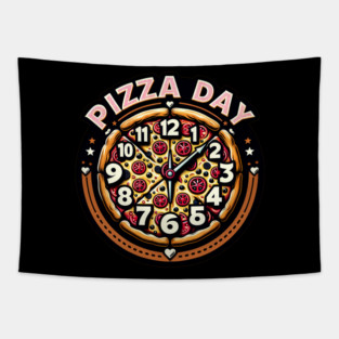 Funny Pizza Day, Pizza Lover Tapestry