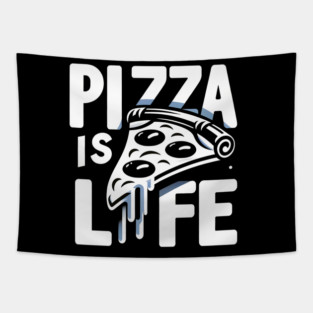 Funny Pizza is Life, Pizza Lover Tapestry
