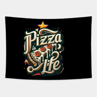 Funny Pizza is Life, Pizza Lover Tapestry