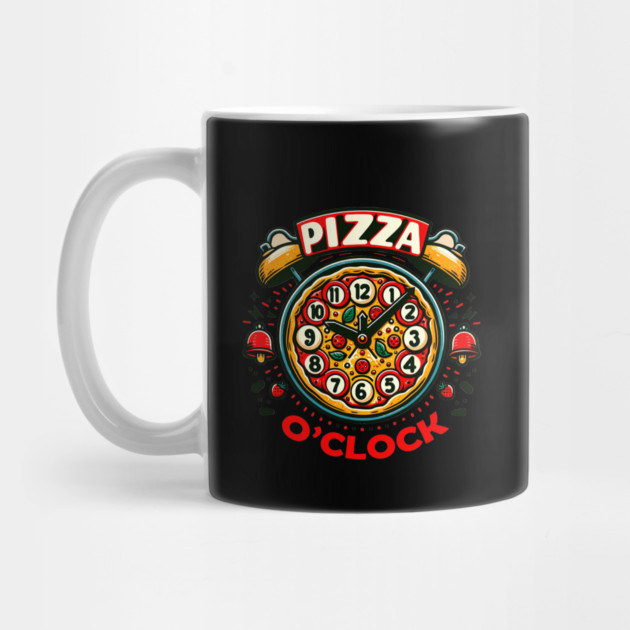 Funny Pizza o Clock, Pizza Lover by logiamerch