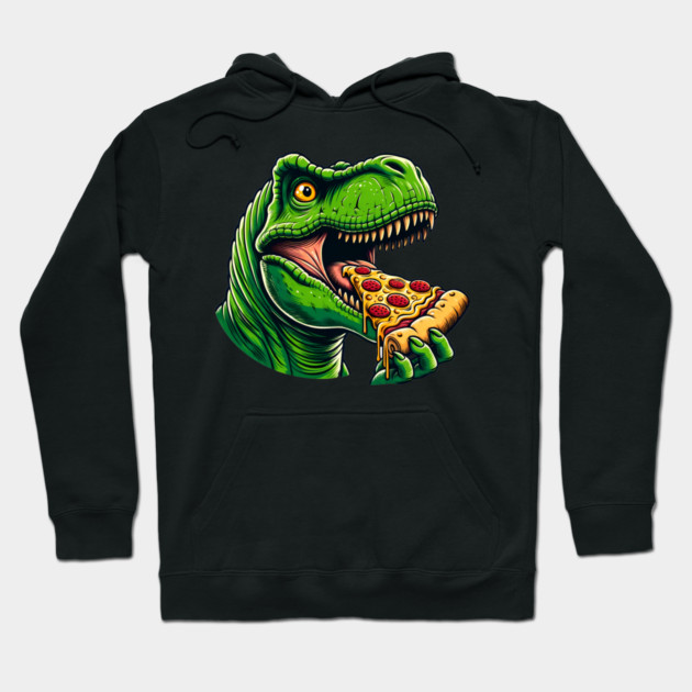 Funny Pizza T rex Dinosaur, Pizza Lover Hoodie by logiamerch