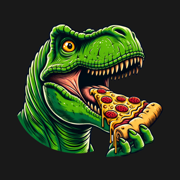 Funny Pizza T rex Dinosaur, Pizza Lover by logiamerch
