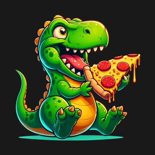 Funny Pizza T rex Dinosaur, Pizza Lover by logiamerch