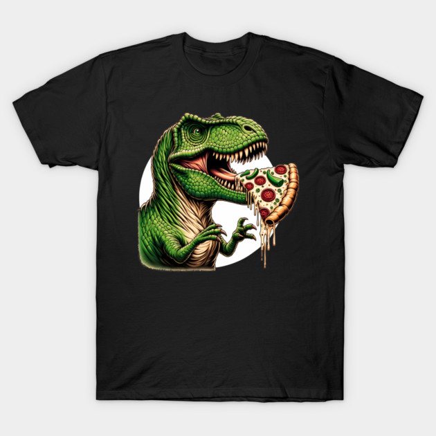 Funny Pizza T rex Dinosaur, Pizza Lover T-Shirt by logiamerch