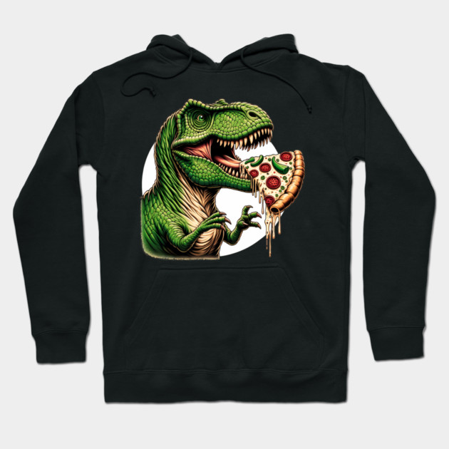 Funny Pizza T rex Dinosaur, Pizza Lover Hoodie by logiamerch