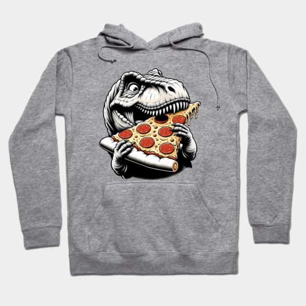 Funny Pizza T rex Dinosaur, Pizza Lover Hoodie by logiamerch