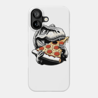 Funny Pizza T rex Dinosaur, Pizza Lover Phone Case
