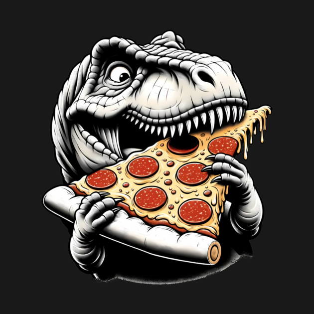 Funny Pizza T rex Dinosaur, Pizza Lover by logiamerch