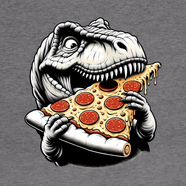 Funny Pizza T rex Dinosaur, Pizza Lover by logiamerch