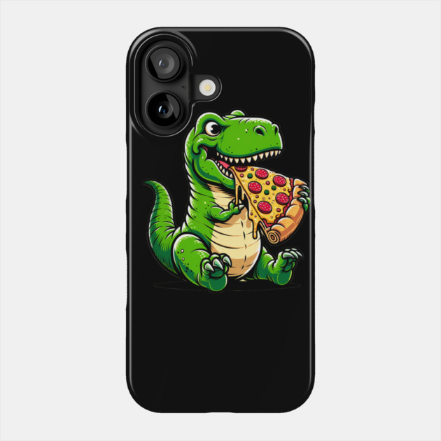 Funny Pizza T rex Dinosaur, Pizza Lover Phone Case by logiamerch