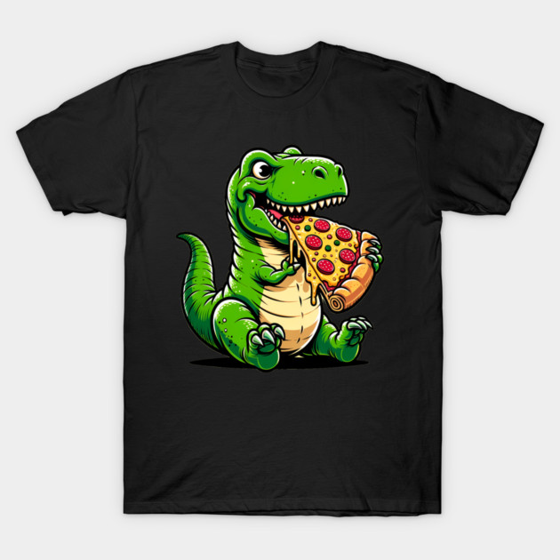 Funny Pizza T rex Dinosaur, Pizza Lover T-Shirt by logiamerch